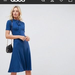 ASOS Midi Ribbed Tea length dress